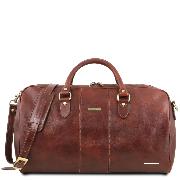 Travel Leather Duffle Bag- Tuscany Leather -