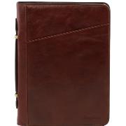 Leather Document Case Brown -Tuscany Leather-