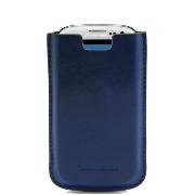 LEATHER GALAXY S3 HOLDER BLUE