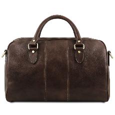 Travel Leather Duffle Bag Small Size - Tuscany Leather - 