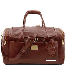Travel Leather bag With Side Pockets TL VOYAGER - Tuscany Leather -