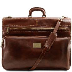 Leather Garment Bag Brown - Tuscany Leather –