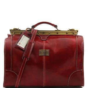 Vintage Leather Travel Bag Red - Tuscany Leather –