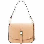 Leather Shoulder Bag for Women - Tuscany Leather -