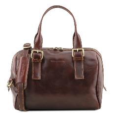 Leather Duffle Bag for Women - Tuscany Leather - 