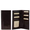 Leather Credit Card Holder Igea Dark Brown - Tuscany Leather -