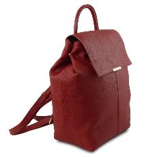 Soft Leather Backpack for Women Red - Tuscany Leather -