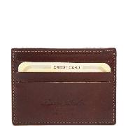 Leather Credit Card Holder Brown -Tuscany Leather-