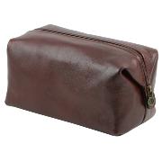 Leather Toilet Bag Large Model Brown-Tuscany Leather-
