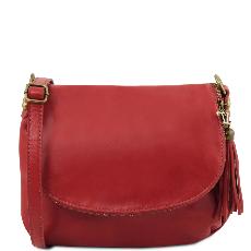 Leather Shoulder Bag for Women - Tuscany Leather - 