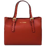 Leather Handbag for Women Red - Tuscany Leather -