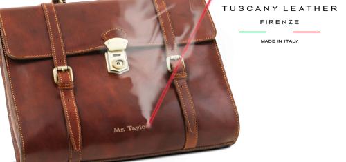 Personnalisation des Sacs Tuscany Leather, Pratesi, Old Angler