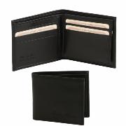 Leather Wallet for Men Black- Tuscany Leather -